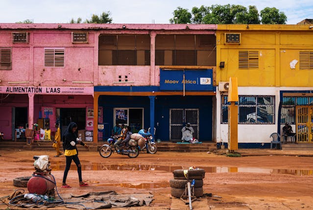Mud on the street in Mali