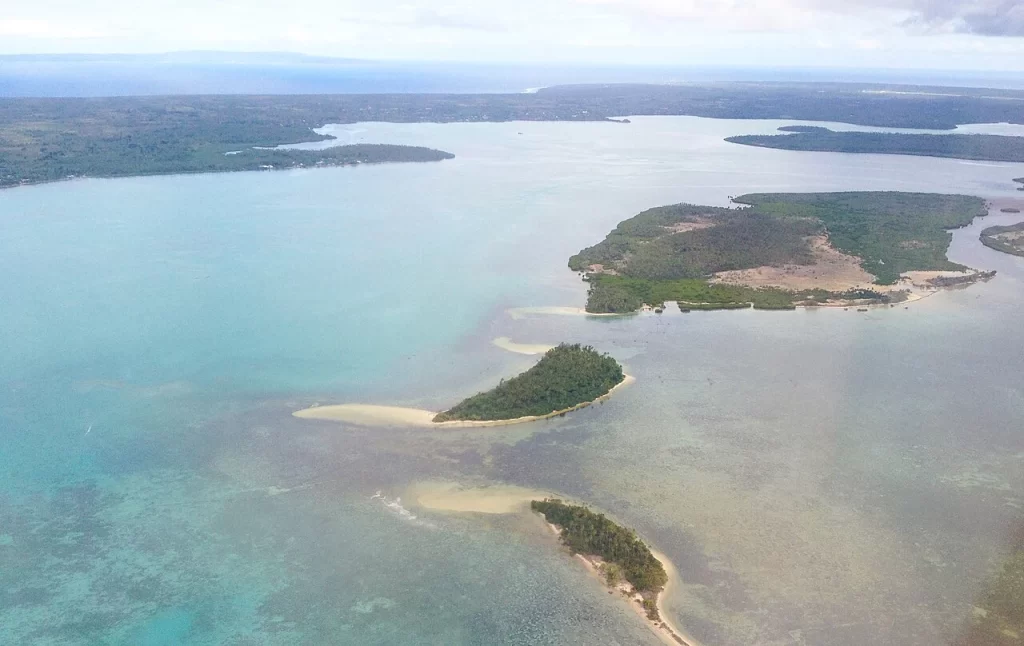 Approach to Fua'amotu Airport, Tongatapu, Tonga